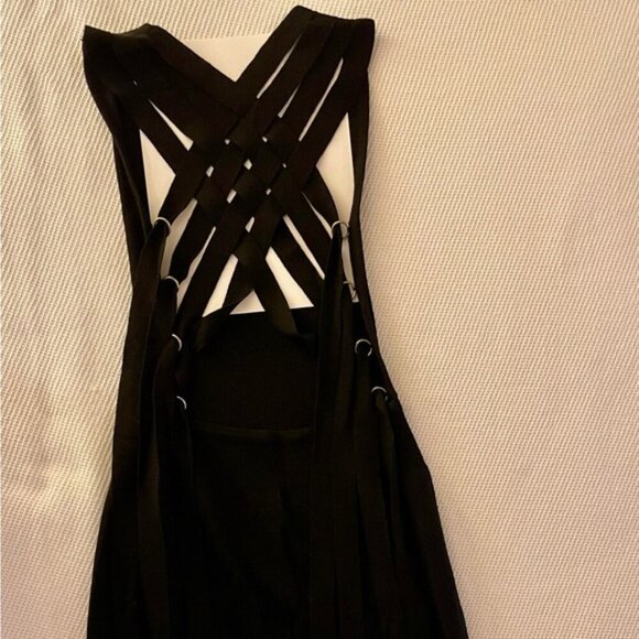 Agatha Brown Elegant Black Backless Dress - Picture 8 of 8